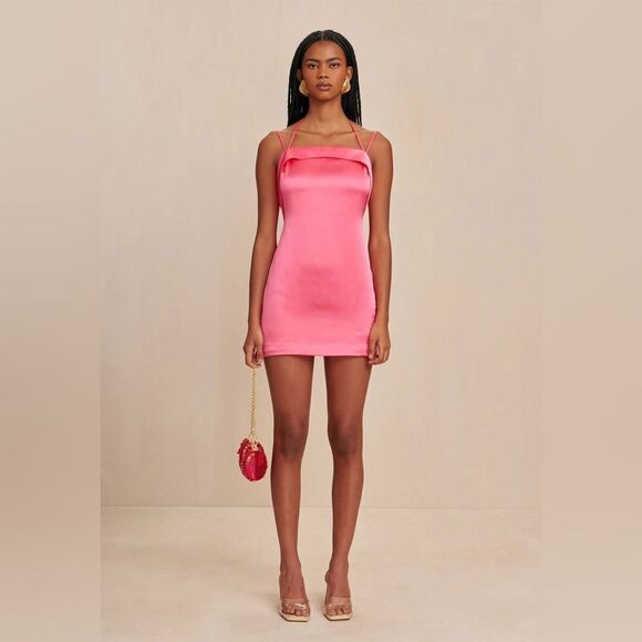 Cult Gaia Pink Mini Dress - Picture 1 of 9